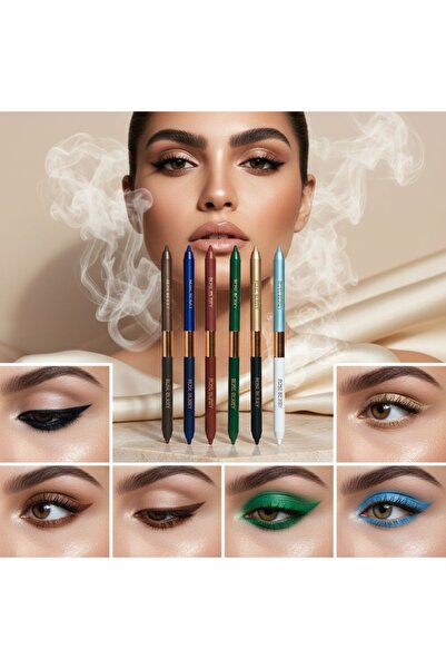 ROSE BERRYY طقم آيلاينر احترافي جهتين مقاوم للماء من روزبيري بأشهر 12 لون ترند