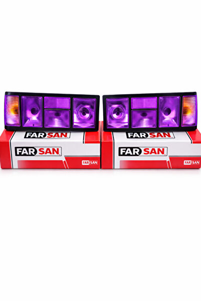 FARSAN Tofaş Doğan Şahin Slx Şeffaf Mor Arka Stop Lamba Takımı Sağ Sol