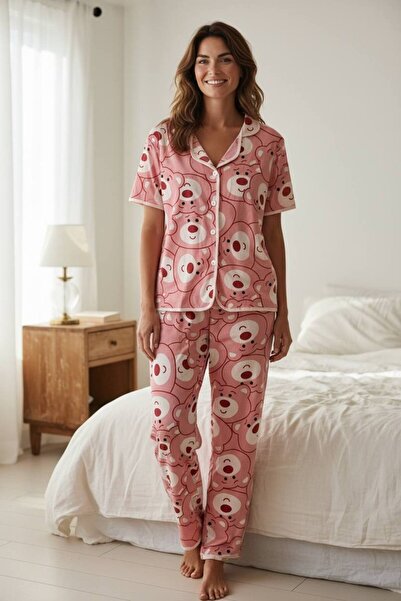 Generic 3-Piece Women’s Pajama Set – Playful Stripes & Print Edition