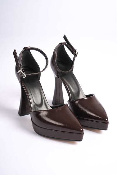 LEVONYA Γυναικεία Καφέ Πλατφόρμα Dafne Παπούτσι με τακούνι