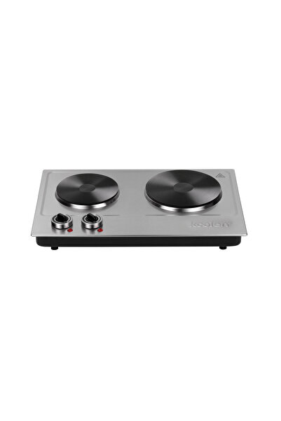 Koolen Electric hob with two burners, 1500 watts, 816105004, silver