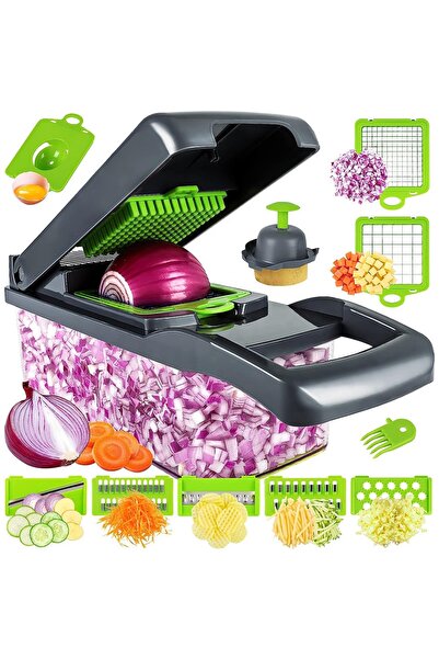 Kitchen Ideas Veggie Slicer مفرمة يدوية للجزر والبطاطس والبصل