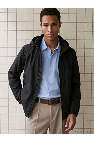 LC Waikiki I Standartkalıp Hooded Men's Raincoat from Freezen Store