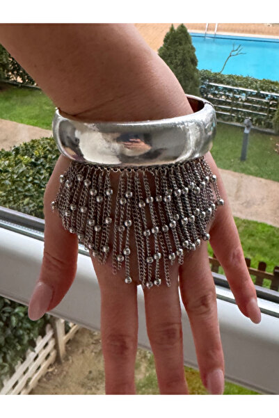 bijux by mrv Zr Vintage Topçuk Dangle Cuff Bracelet