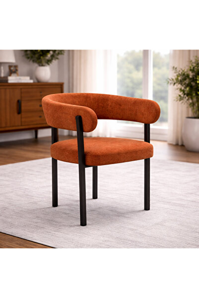 N.zone A modern dining chair with a stylish and comfortable design, luxurious...