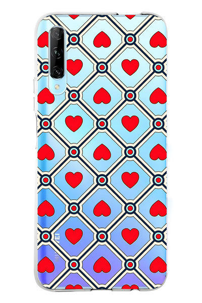 FLAMENKO حافظة هاتف شفافة متوافقة مع هاتف هواوي بي سمارت برو ريترو ريد هارت م...