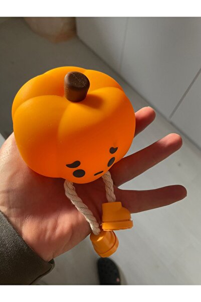 LİNALP Silikon Balkabağı Gece Lambası Şarjlı LED Çocuk Bebek Odası Uyku Lamba...