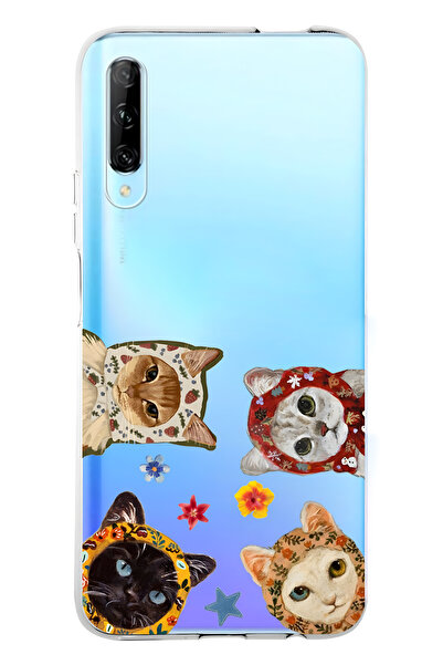 FLAMENKO حافظة هاتف شفافة متوافقة مع هاتف هواوي بي سمارت برو منقوش من سلسلة ك...