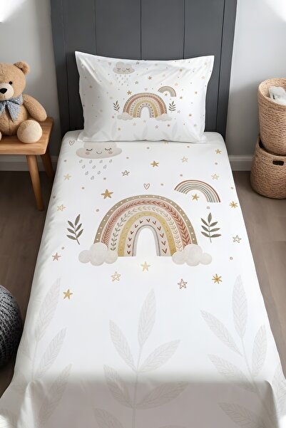 EVPANYA بوهو دريزرز رينبو منقوش غطاء سرير وغطاء وسادة