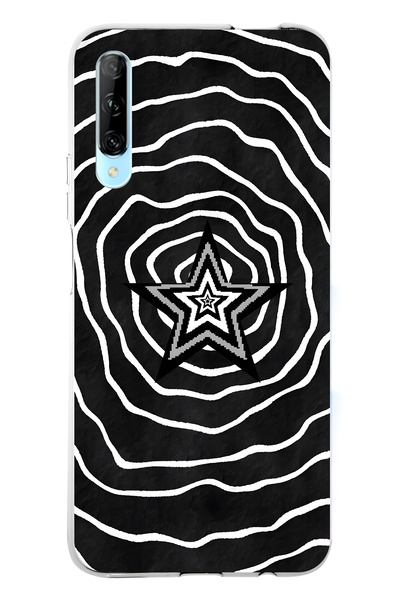 FLAMENKO حافظة هاتف شفافة متوافقة مع هاتف هواوي بي سمارت برو باللونين الأسود ...