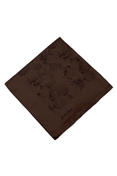 HAREM SCARF Φουλάρι Βισκόζης - Χρυσό Βαθύ - Πικρό Καφέ