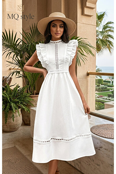 MQ فستان أبيض بنمط بوهو (Boho) من style – عنوان الأنوثة الطاغية