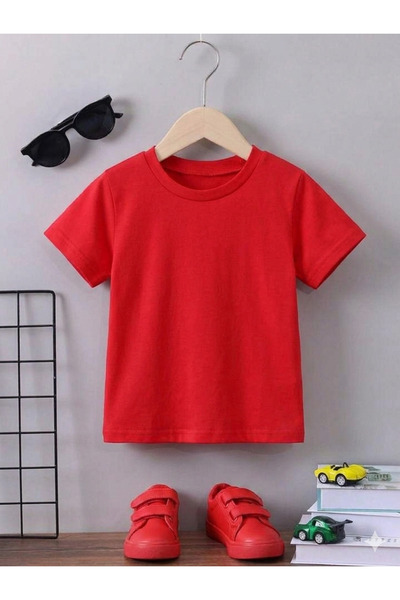 bahar uğurlu CHILDREN'S SOLID COLOR T-SHIRT