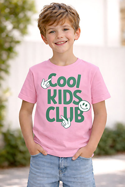 ArtYus تي شيرت كول كيدز كلوب مطبوع للأطفال من الجنسين - قطن قطع تي شيرت صيفي ...