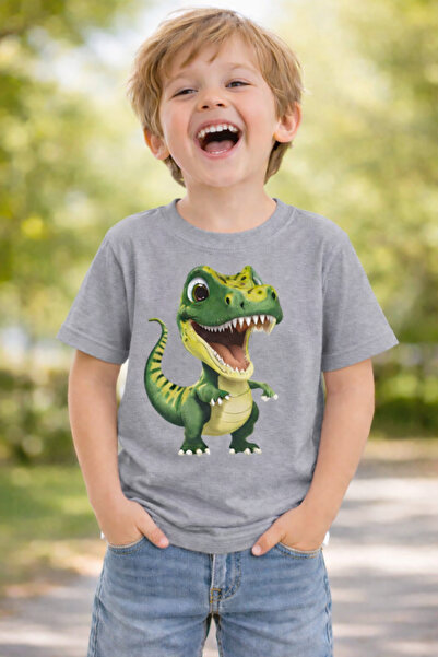 ArtYus Slatka dječja majica sa dinosaurima Štampano – unisex Pamuk komada okr...