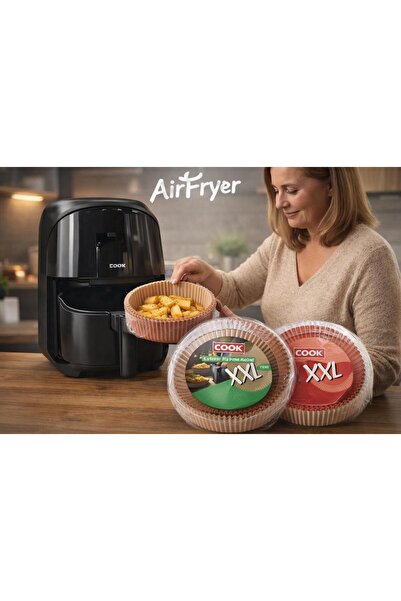 COOK Airfryer 12 Adet 25'li Pişirme Kağıdı