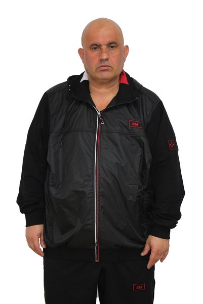 Ramon Miele Men's Large Size Hooded Tracksuit Set