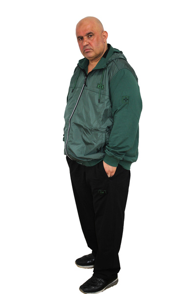 Ramon Miele Men's Large Size Hooded Tracksuit Set