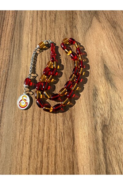 Dağ Kehribar TARAFTAR TESBİHİ ÖZEL PÜSKÜLLÜ