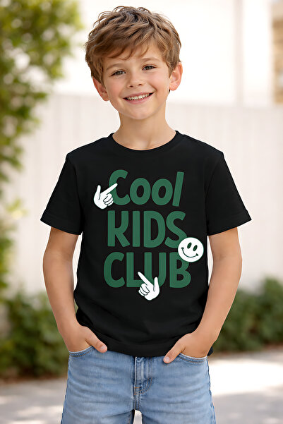 ArtYus تي شيرت كول كيدز كلوب مطبوع للأطفال من الجنسين - قطن قطع تي شيرت صيفي ...