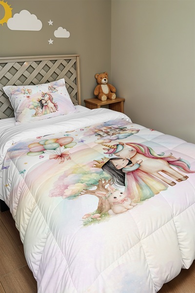 EVPANYA Regatul Basmelor cu Baloane cu model pentru o persoană pilotă și față...