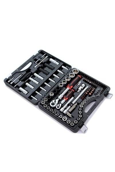 Worldforce 11501 Lokma Takımı 114 Parça S-Ultra 1/4''-1/2'' Uzatmalı Cırcır