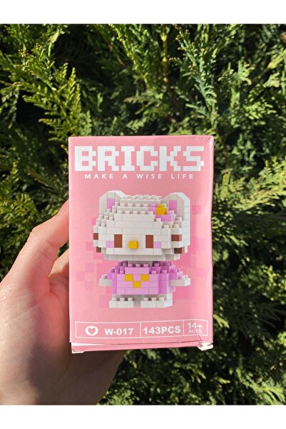 Innovate Store Hello Kitty Brıcks Blok Yapım Seti 143 Parça Sevimli Kedi Figü...