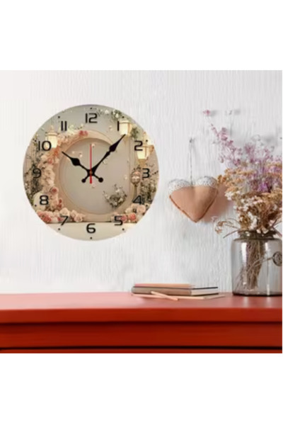 esdekor ساعة حائط صامتة أنيقة كبيرة الحجم مقاس 25 سم/10 بوصة - وضع دائري مقاس...