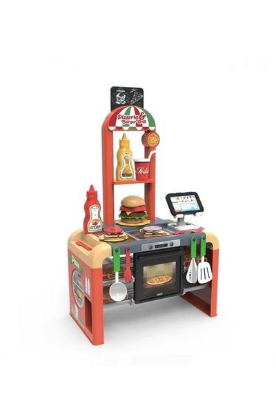 OEM Set de Joaca Bucatarie Pizzerie Burger House 2 in 1 - 52 piese