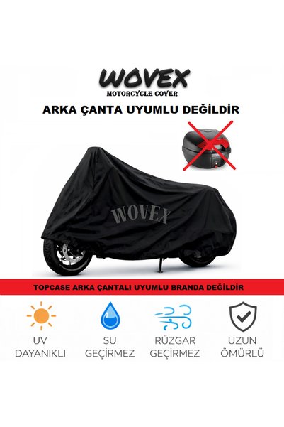wovex Motorcycle Tarpaulin Compatible with Csn Blaze, Model Bag Iz Compatible Tarpaulin, Black