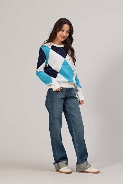 Nisan BAKLAVA PATTERNED KNIT SWEATER