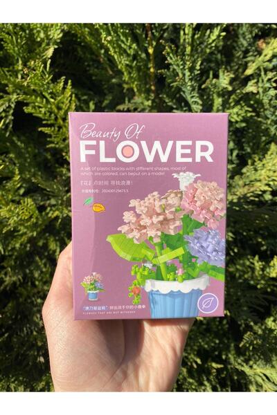 Innovate Store مجموعة مكعبات بناء على شكل زهرة أزرق بلون الكوبالت - أكثر من 3...