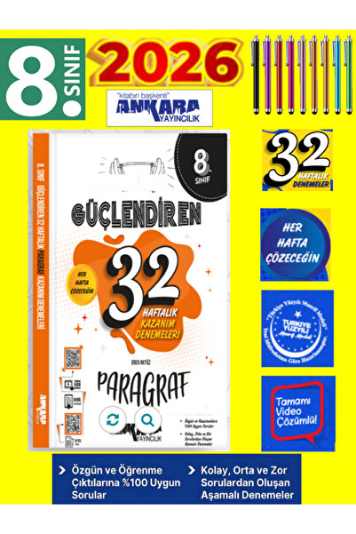 Fenomen Yayıncılık Ankara 25-26 Meb Uyumlu 8.Sınıf Güç. Paragraf %100 Maarif ...