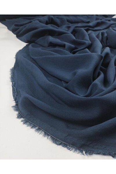 Kumaş Parça Viscose Voile in Navy Blue Color Width: 140cm
