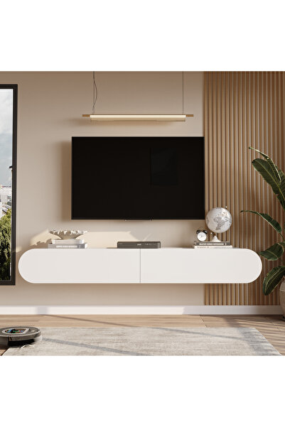 L'occi Concept Donyell 180 cm Oval Kapaklı Tv Ünitesi Modern Duvara Monte Tv ...