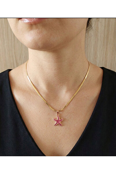 Ervalina قلادة نجم البحر الإيطالية الملونة