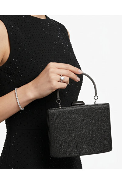 Çanta Trend Γυναικεία τσάντα βραδινού φορέματος με πέτρες και μακρύ λουράκι α...