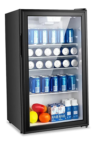 DLC 90L Mini Glass Hotel Display Refrigerator - Energy Efficient and Stylish ...
