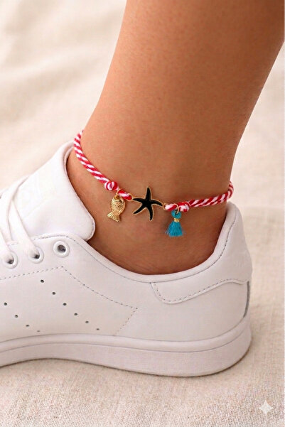 EL YAPIMI Sea Star Macramé Anklet
