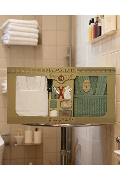 M Madam Lydi Zarafet 15 Piece Velvet Bathrobe Set Double Size |   Luxury Gift...