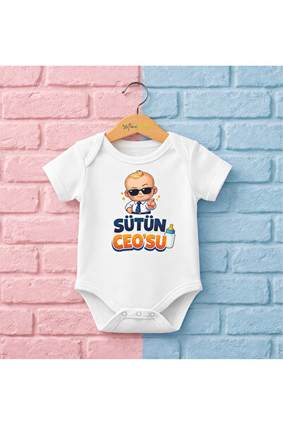 CACTUS COLLECTION Cotton Baby Bodysuit with Ceo Written on It
