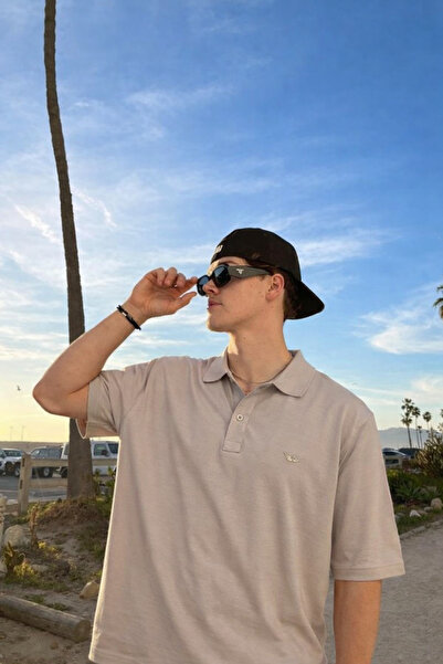 DAMGA JEANS Ανδρικό μπλουζάκι με λαιμόκοψη πόλο Trend Stone Βαμβάκι τεμαχίων