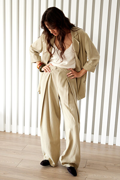 Nisan KETEN KARIŞIMLI KRUVAZE CEKET