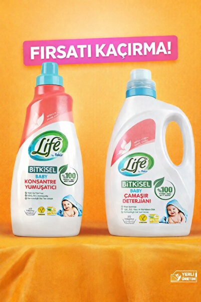 libescarf Life by Fakir Bitkisel Baby Çamaşır Deterjanı & Konsantre Yumuşatıc...