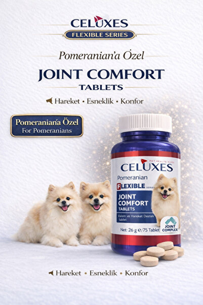 CELUXES Flexible Premium Eklem Desteği Köpek Tableti 75 Adet – Pomeranian