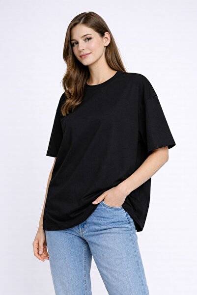 M&N طاقم الرقبة تي شيرت كبير الحجم