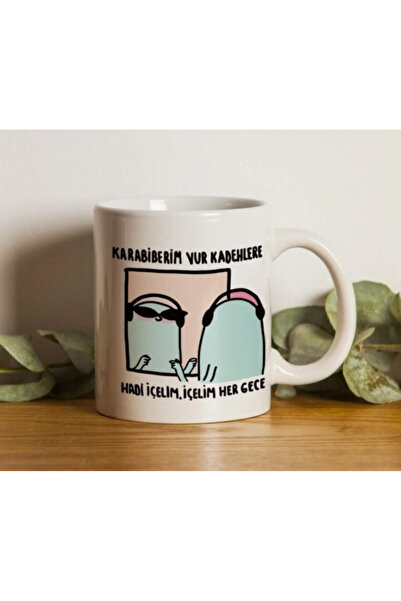 esdekor Porcelain - Karabiberim Motto Mug - Machine Washable Washable 1 Piece