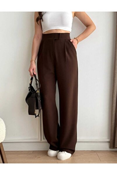 EAS GİYİM High waist loose leg pants