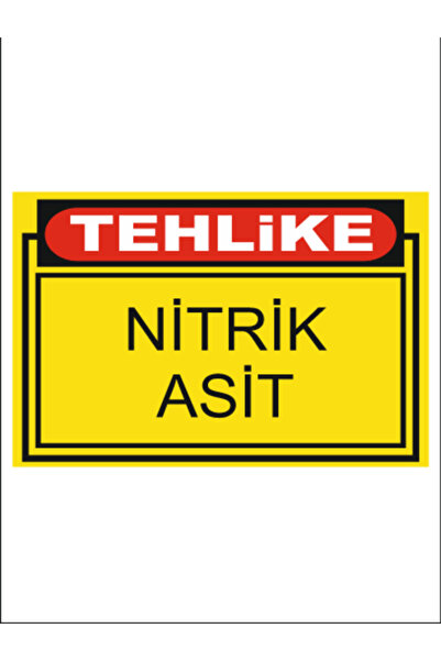 HiperAD Reklam TEHLİKE NİTRİK ASİT DEKOTA BASKI – 3 mm FOREX Uyarı Tabelası 2...