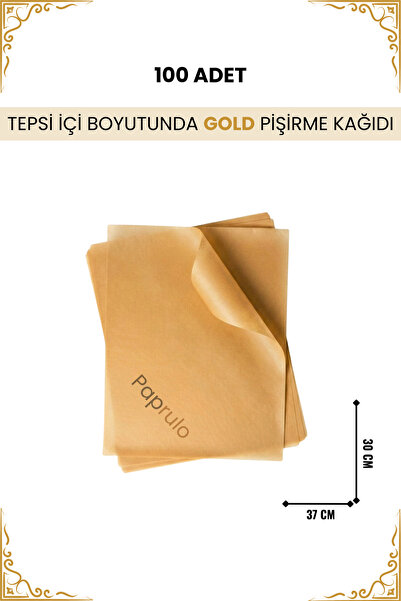 Paprulo ورق خبز غير مبيض 100 قطعة بحجم 37x30 سم للاستخدام داخل الصواني، جودة ...